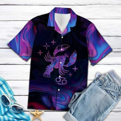 Amazing Cancer Horoscope Hawaiian Shirt Zodiac Birthday Gifts