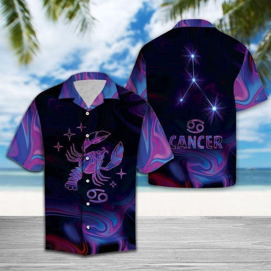 Amazing Cancer Horoscope Hawaiian Shirt Zodiac Birthday Gifts