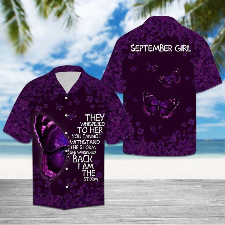 Butterfly And September Girl Hawaiian Shirt | For Men & Women | Adult | HW1295