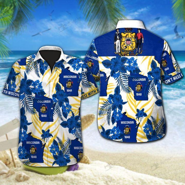 Wisconsin Hawaiian Shirt | For Men & Women | Adult | HW7467