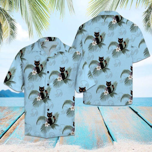 Black Cat Hawaiian Shirt | For Men & Women | Adult | HW1296