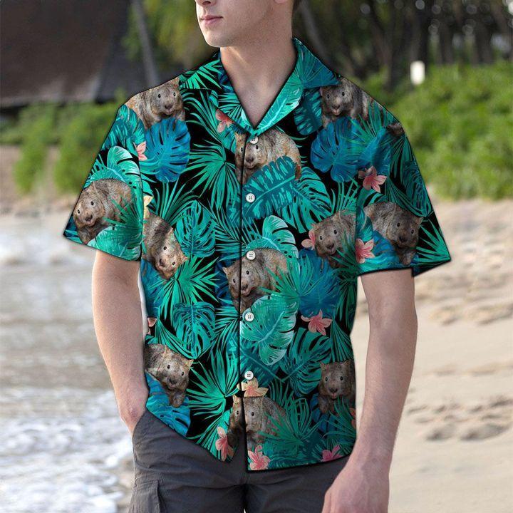 Wombat Tropical Hawaiian Shirt | For Men & Women | Adult | HW6513