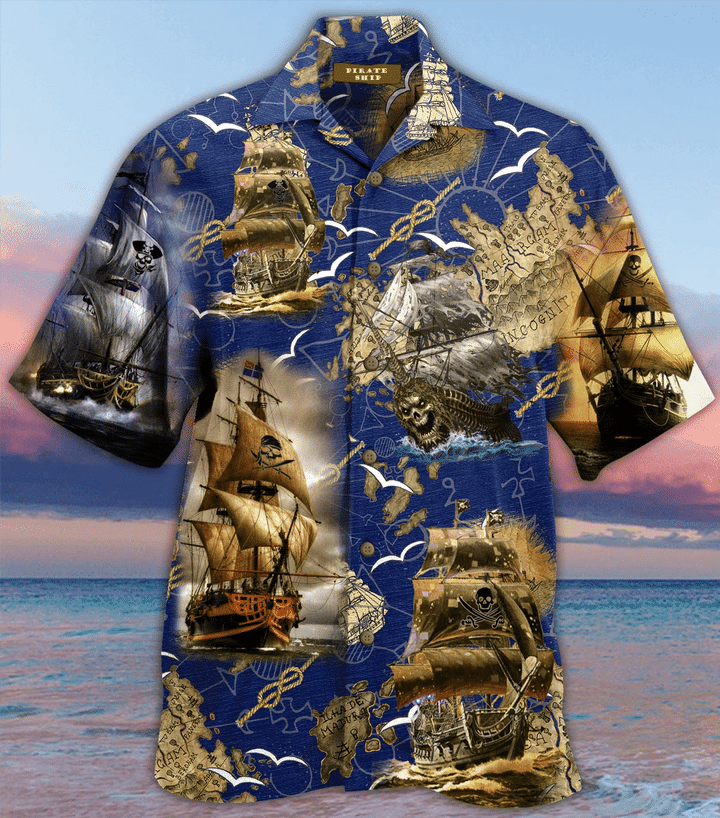 Amazing Pirate Ship Hawaiian Shirt | For Men & Women | Adult | HW1674