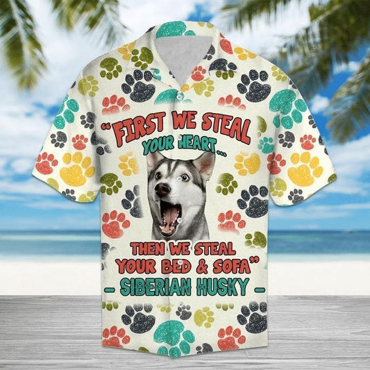 Husky Hawaiian Shirt