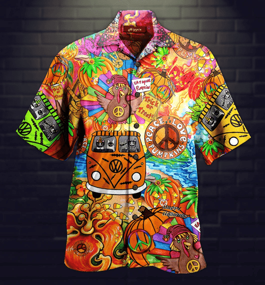 Hippie Halloween Hawaiian Shirt | For Men & Women | Adult | HW2041