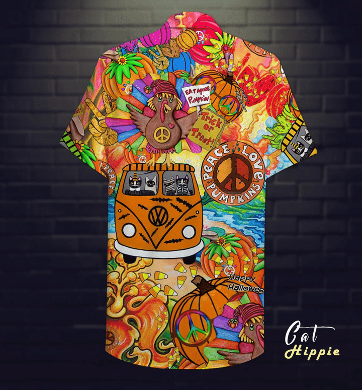 Hippie Halloween Hawaiian Shirt