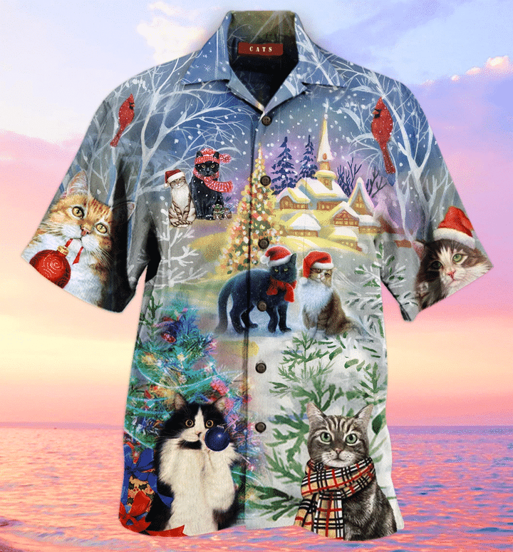 Have A Purry Christmas Cat Hawaiian Shirt