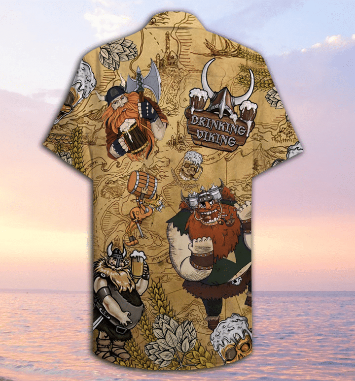 Viking Beer Christmas Hawaiian Aloha Shirts