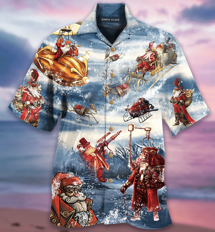 Merry Steampunk Christmas Hawaiian Shirt | For Men & Women | Adult | HW2018