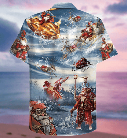 Merry Steampunk Christmas Hawaiian Shirt | For Men & Women | Adult | HW2018