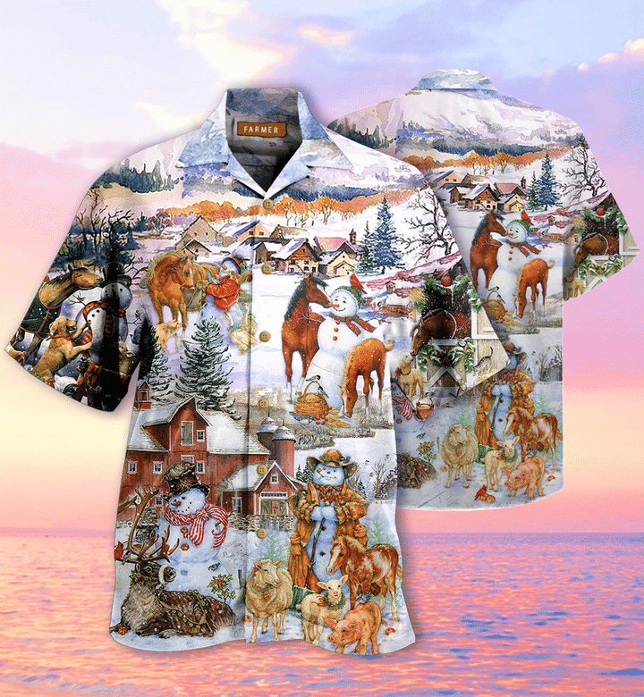 Amazing Farm On Christmas Days Hawaiian Shirt | For Men & Women | Adult | HW1767