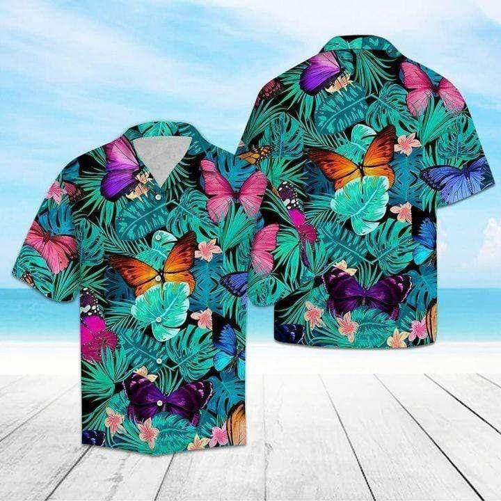 Butterfly Summer Vibe Tropical Hawaiian Shirt 131