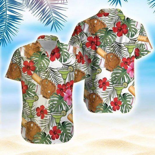 Baseball And Margarita Tropical Hawaiian Shirt 131