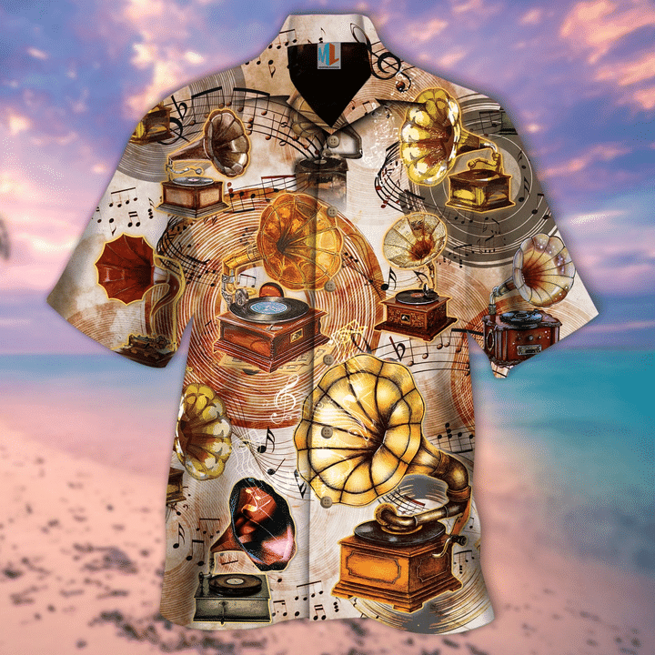 All About Gramophone Vinyl Records Hawaiian Shirt | For Men & Women | Adult | HW3987