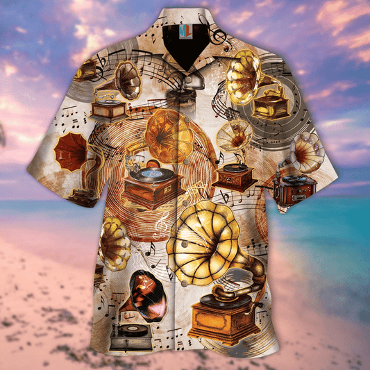 All About Gramophone Vinyl Records Hawaiian Shirt | For Men & Women | Adult | HW3987