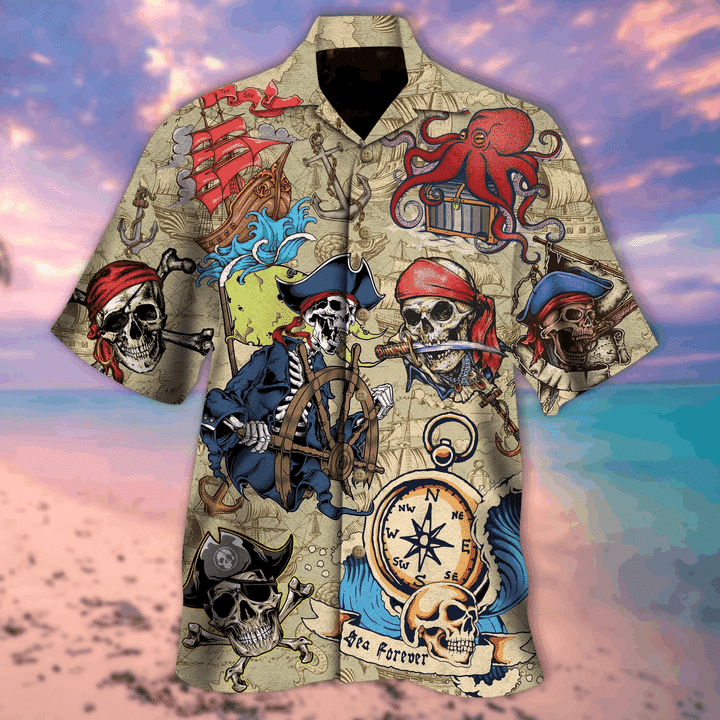 Vintage Skull Hawaiian Shirt | For Men & Women | Adult | HW4014