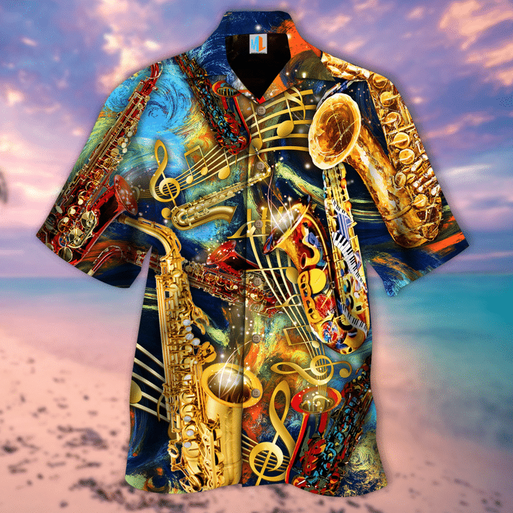 Saxophone Melody Hawaiian Shirt
