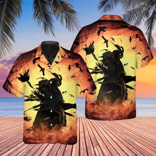 Samurai Ghost Warrior Halloween Hawaiian Shirt | For Men & Women | Adult | HW7261