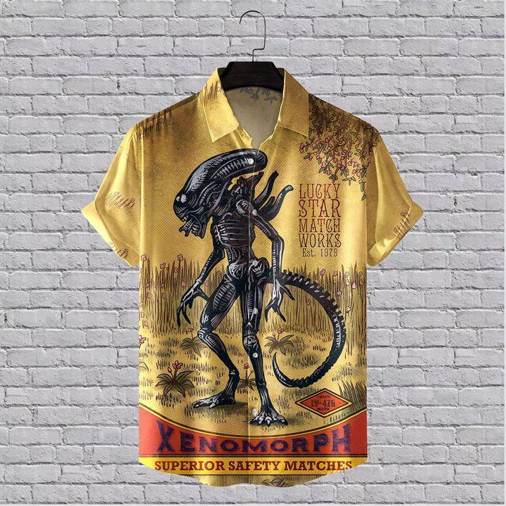 Xenomorph Match Hawaiian Shirt | For Men & Women | Adult | HW8222