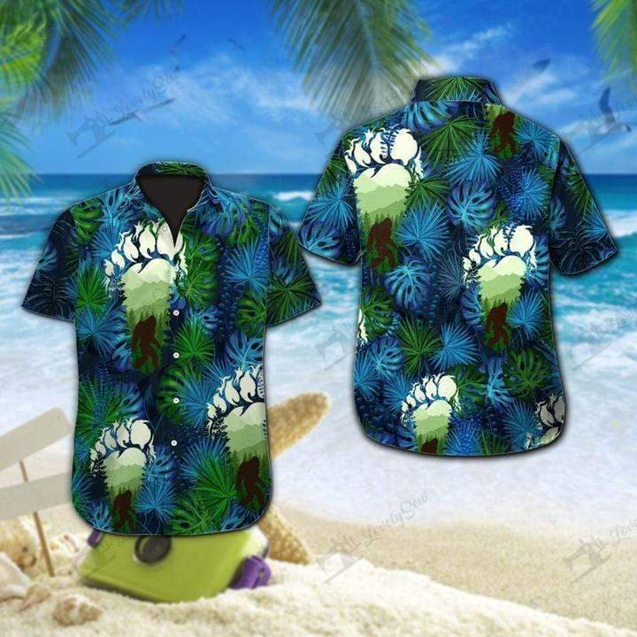 Fantastic Bigfoot Camping Hawaiian Shirt