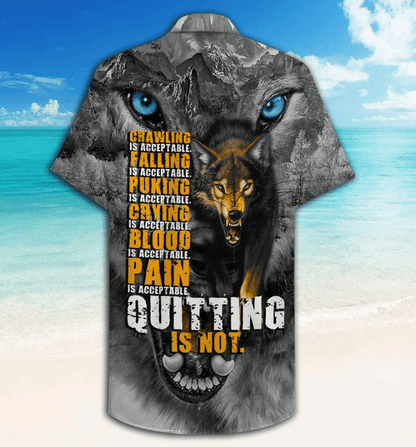 Wolf Quitting Is Not Hawaiian Shirt | For Men & Women | Adult | HW2247