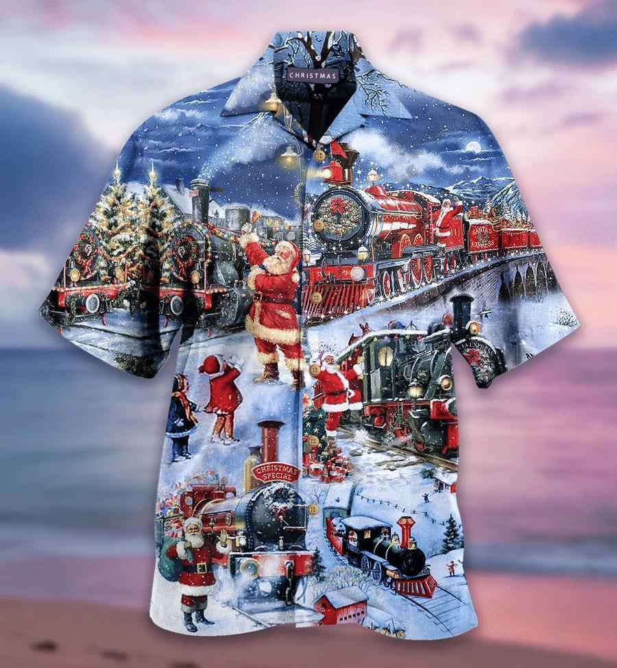 Train To Christmas Hawaiian Shirt | For Men & Women | Adult | HW1748