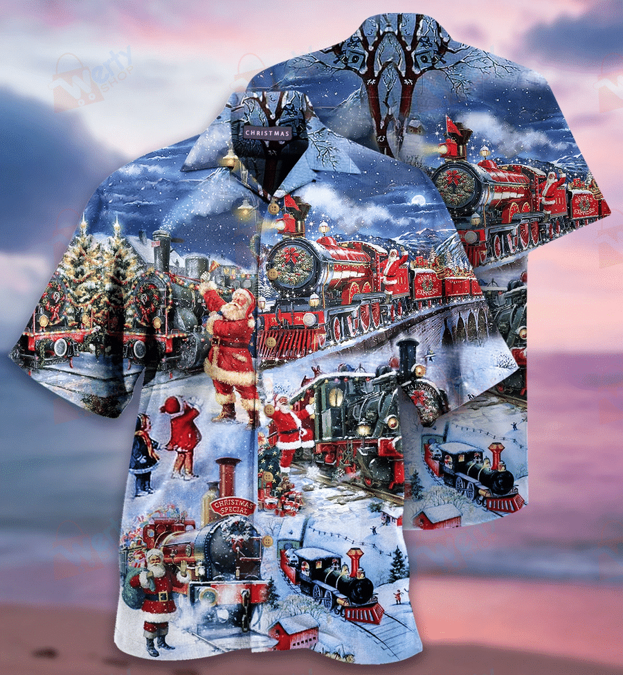 Train To Christmas Hawaiian Shirt | For Men & Women | Adult | HW2141