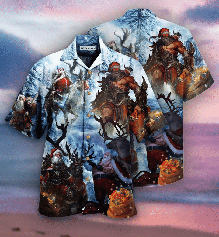 Christmas Stay Cool Santa Claus Hawaiian Shirt | For Men & Women | Adult | HW1774