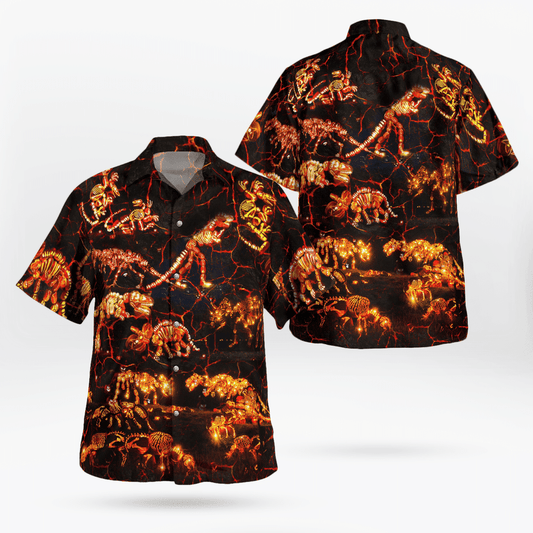 Hawaiian Aloha Shirts Dinosaurs Into The Park Halloween