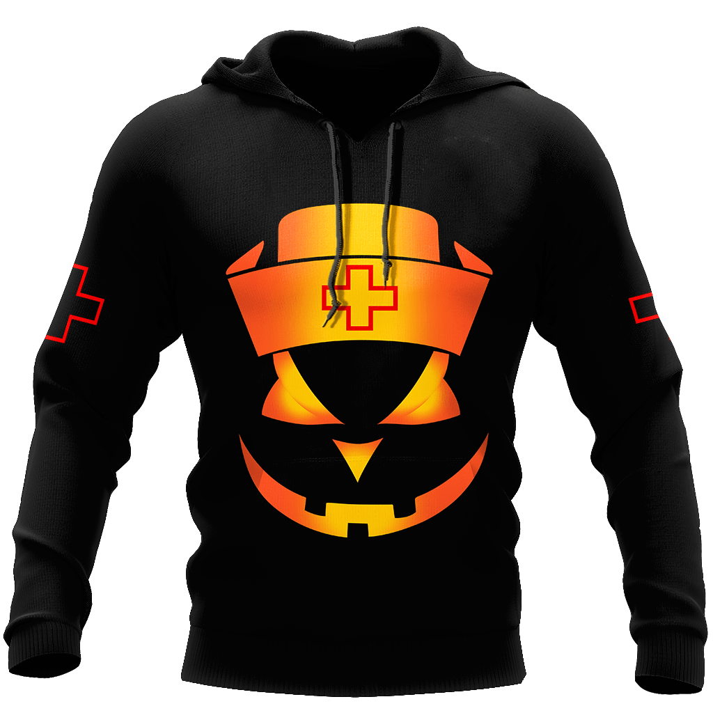 Nurse's Halloween All Over Print Unisex Hoodie