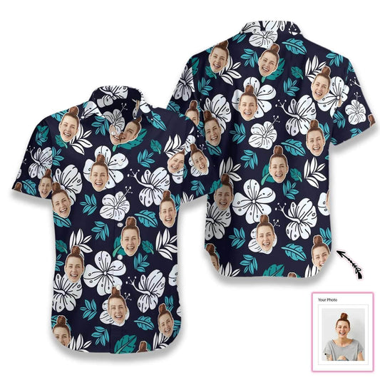 Personalized Floral Pattern Seamless Hawaiian Aloha Shirts #H