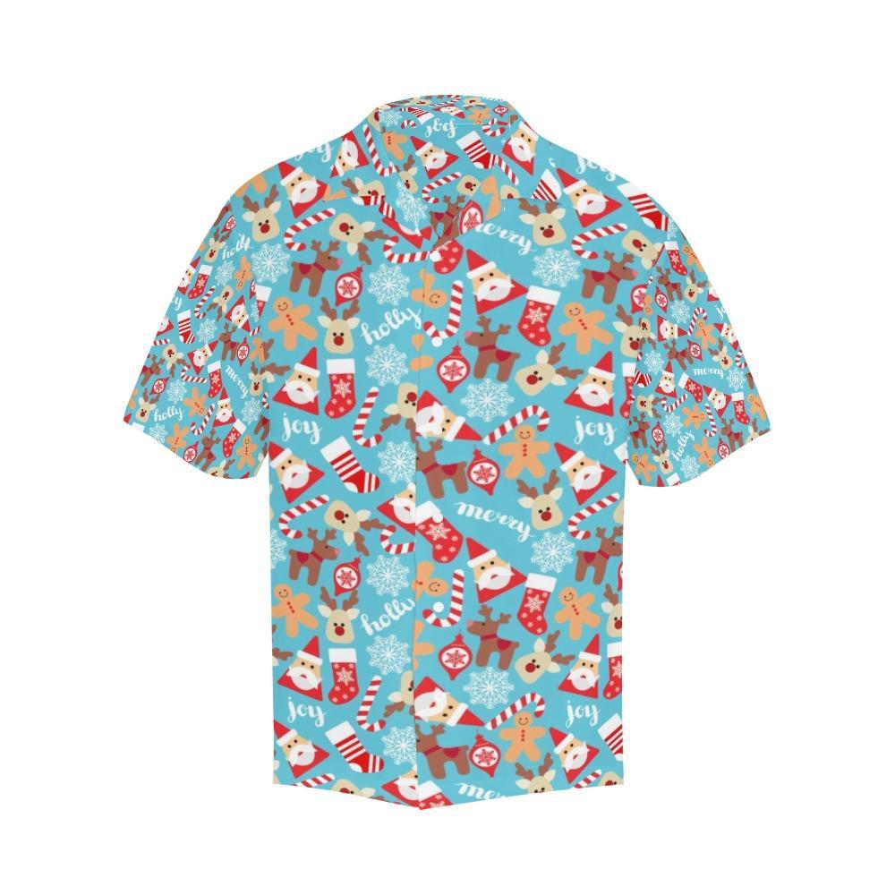 Santa Christmas Themed Print Design Lks3 Hawaiian Shirt