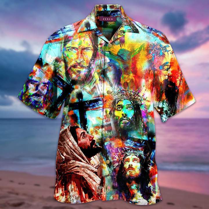 Easter Christians Colorful Art Hawaiian Shirt | For Men & Women | Adult | HW2475