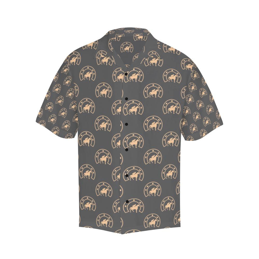 Horseshoe Print Design Hawaiian Shirt