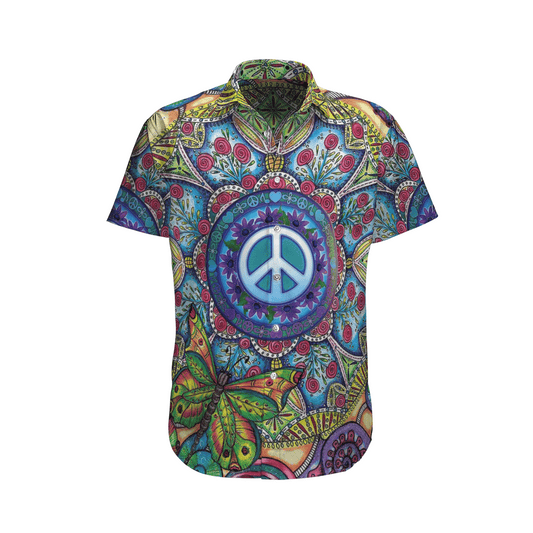 Hippie   Colorful Awesome Design Unisex Hawaiian Shirt For Men And Women Dhc17063548