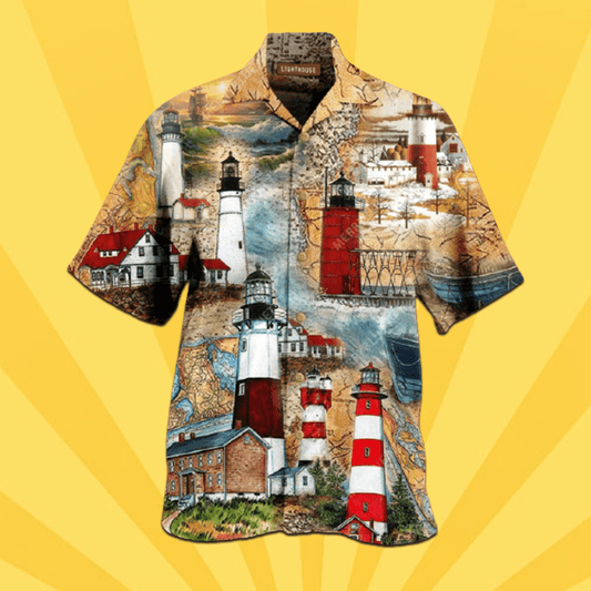 The Past Is A Lighthouse Unisex Hawaiian Aloha Shirts #H