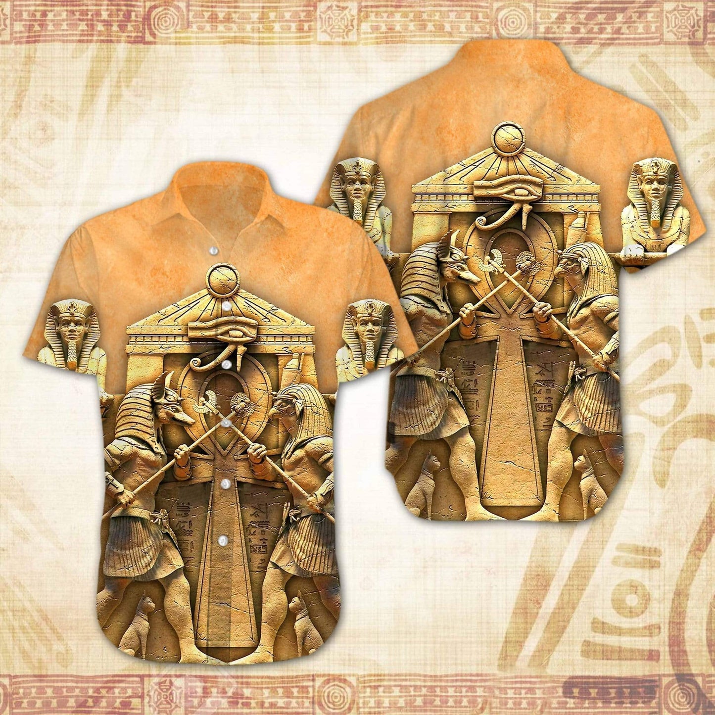 Hawaiian Aloha Shirts Ancient Egyptian #DH