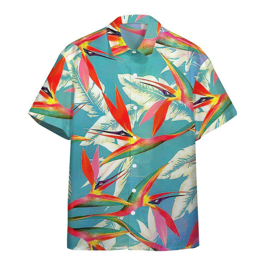  3D Strelitzia Flower Hawaii Shirt