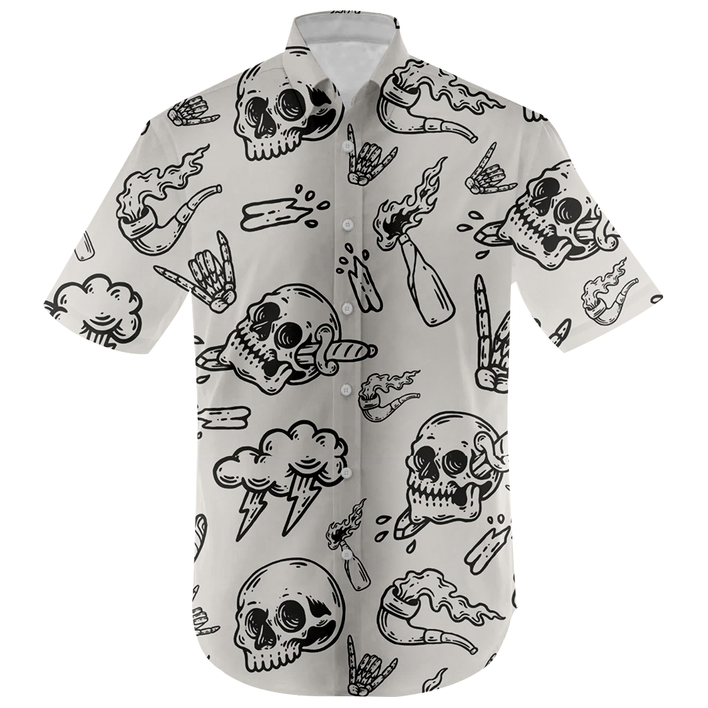 Skull Halloween Hawaiian Shirt