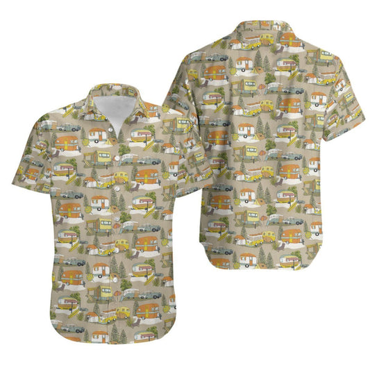 Camping Hawaiian Shirt | Unique Beach Shirt Hawaiian