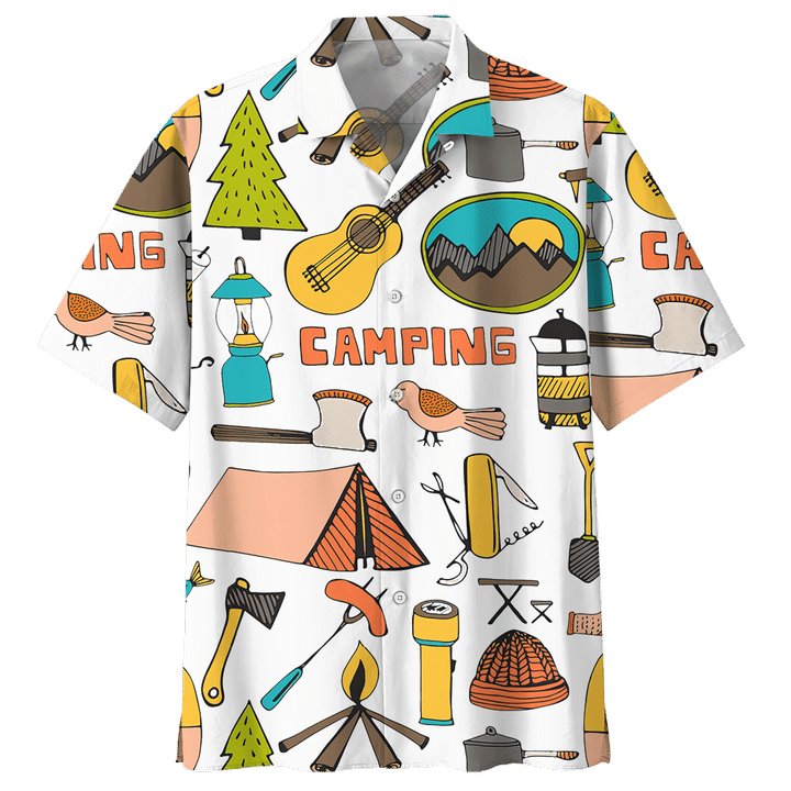 Camping Hawaiian Shirt | Unique Beach Shirt Hawaiian