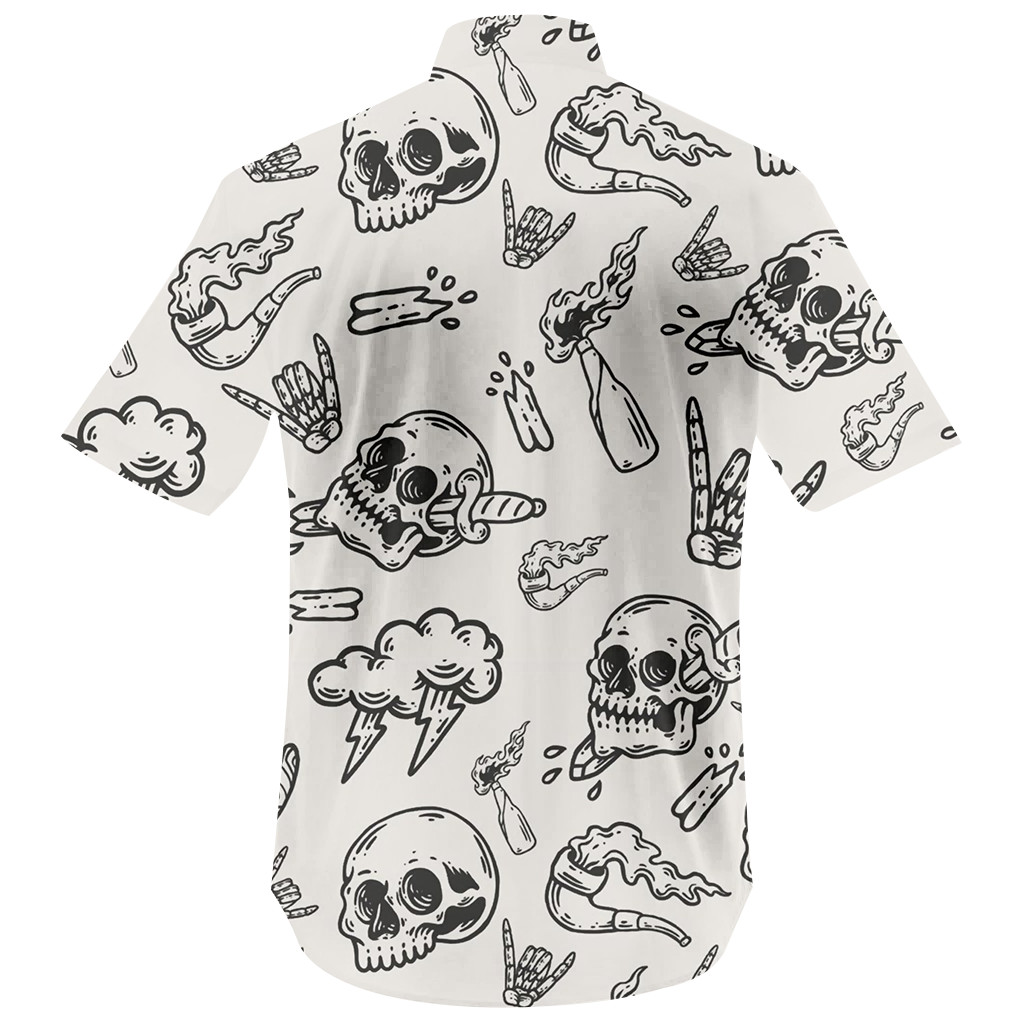 Skull Halloween Hawaiian Shirt