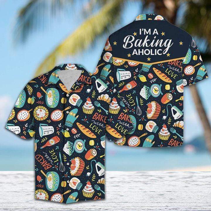 I'm A Baking Aholic Unisex Hawaiian Aloha Shirts #DH