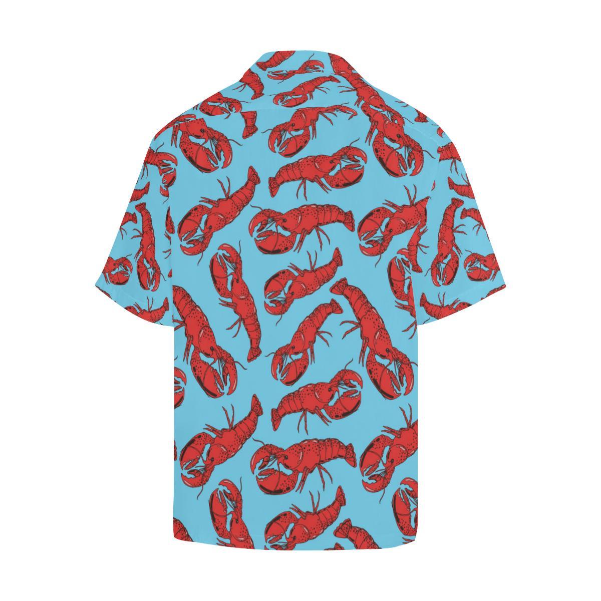 Lobster Red Pattern Print Design Hawaiian Shirt