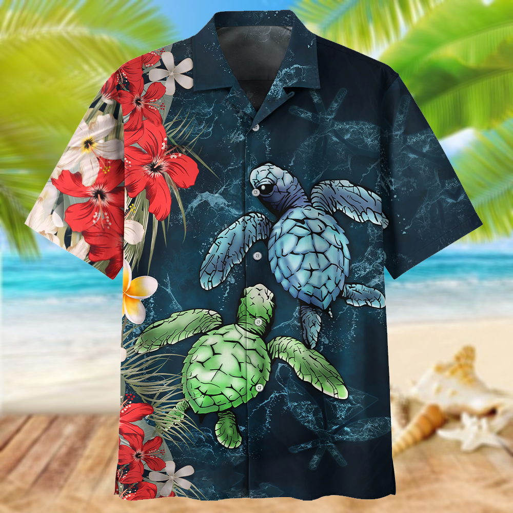 Turtle Hawaiian Shirt Short