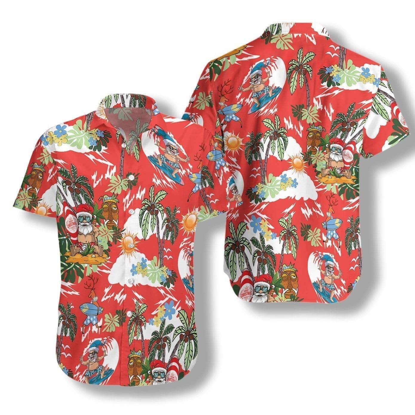 Merry Christmas Santa Claus Hawaiian Shirt | For Men & Women | Adult | HW8265