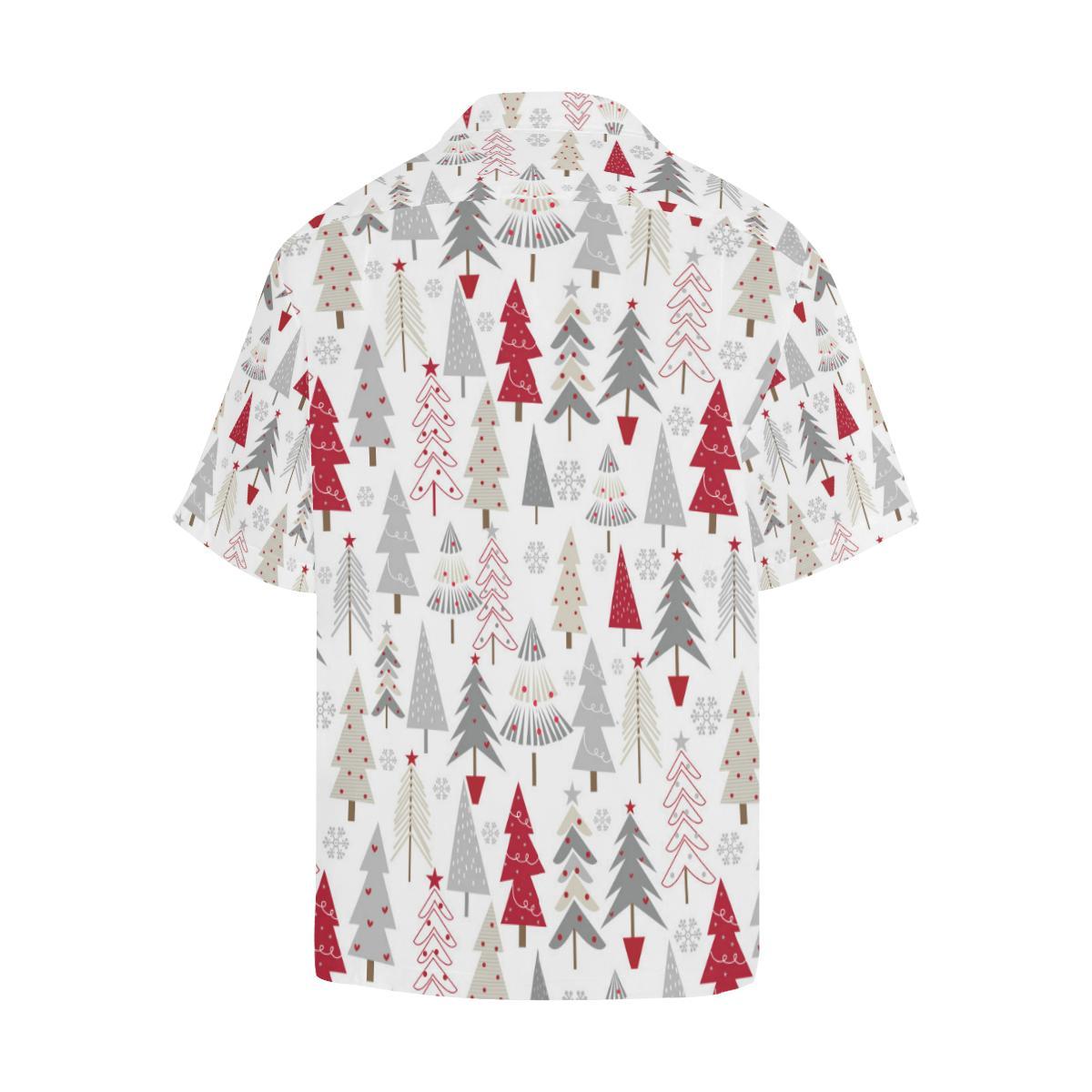 Cute Christmas Tree Pattern Mens All Over Print Hawaiian Shirt