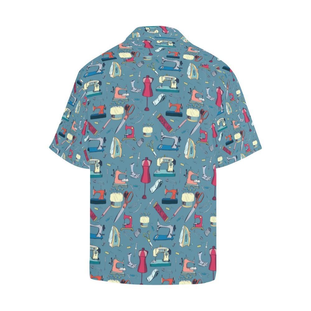 Sewing Equipment Print Design Hawaiian Shirt