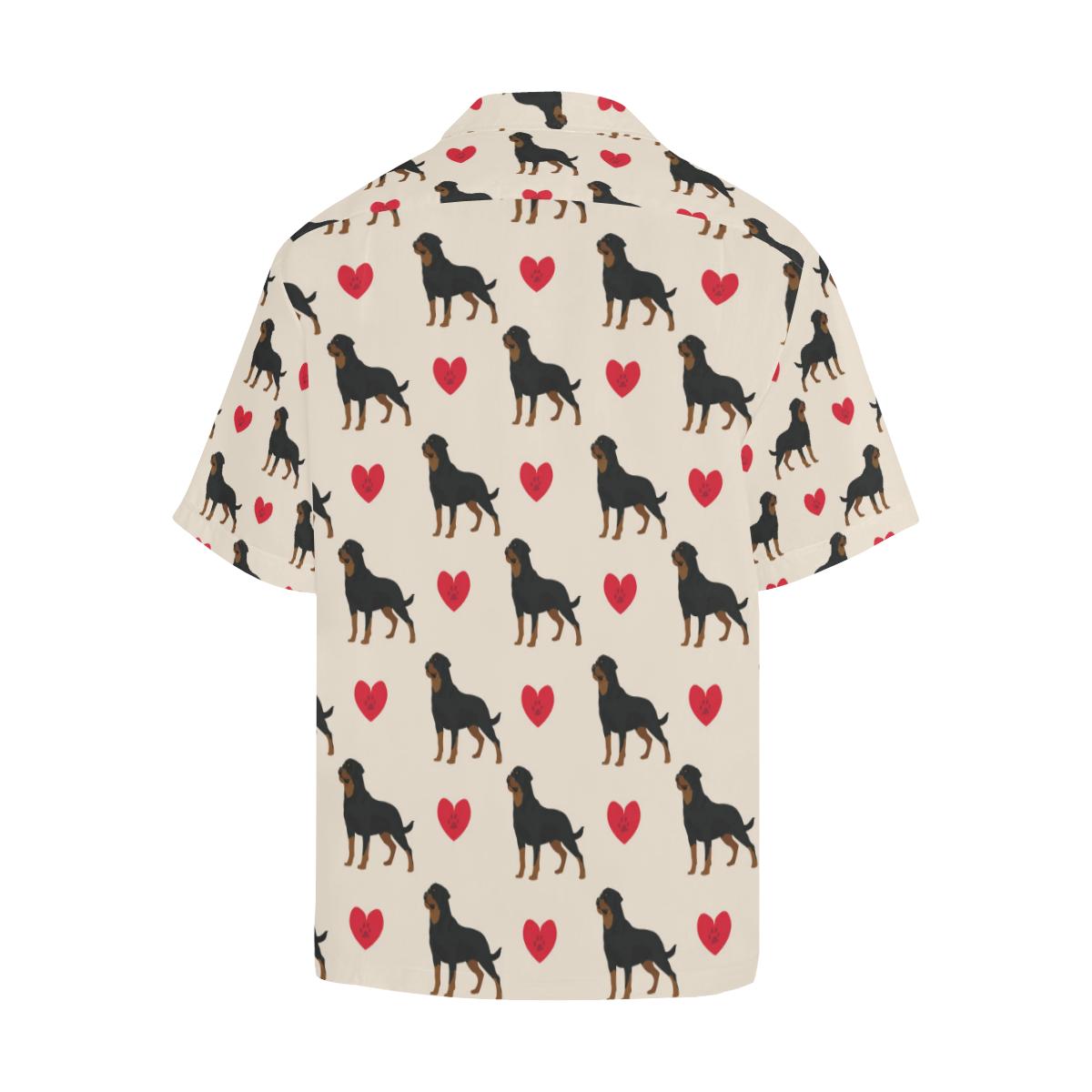 Rottweiler Pattern Print Design A Hawaiian Shirt