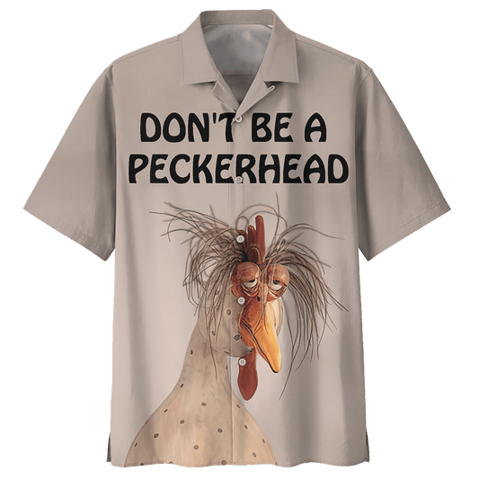 Chicken   Gray Nice Design Unisex Hawaiian Shirt  